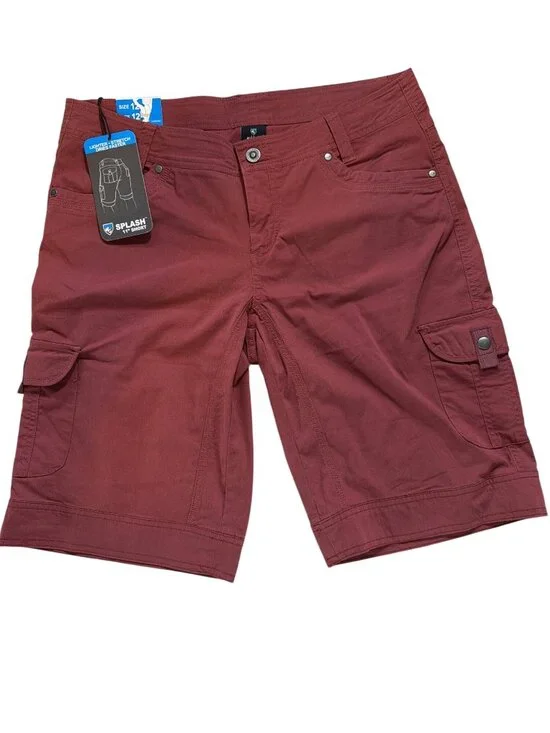 NWT Kuhl Splash 11” Inseam Cargo Shorts Rust Women’s 10/12 UPF50 MSRP$70 - Picture 12 of 12